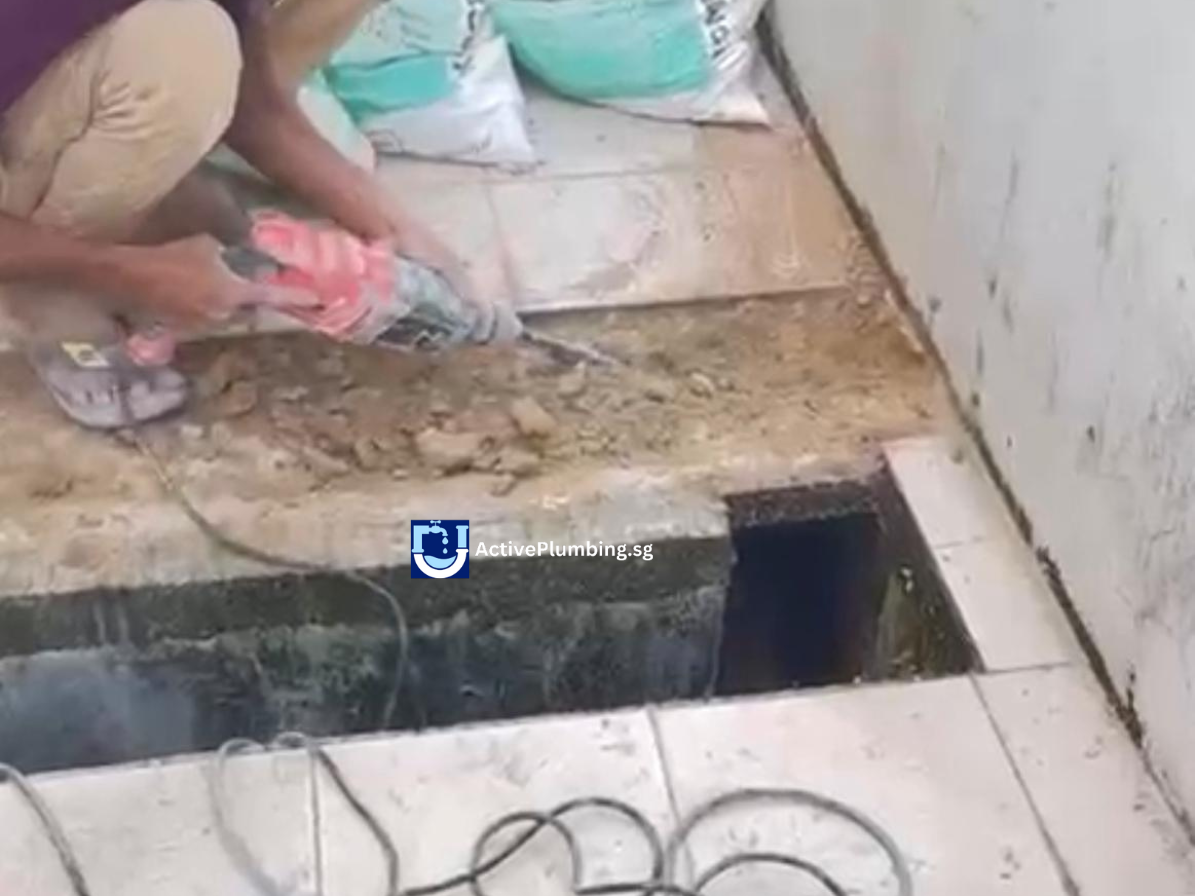 Underground pipe leaking repair in Singapore by licensed plumber